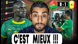 LE SÉNÉGAL VA MIEUX   Debrief Burkina Faso 0 vs 1 Sénégal Qualif CAN Maroc 2025 [upl. by Nwahs896]