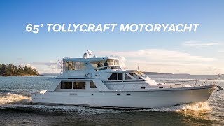 Cinematic Tour of 65 Tollycraft Motoryacht yacht vancouverisland [upl. by Corinne]