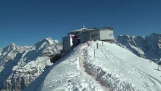 Views from the James Bond Walk of Fame at Piz Gloria [upl. by Ibor]