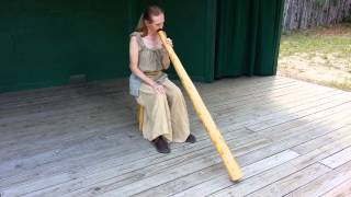 Stephanies first didgeridoo video September 2014 [upl. by Sallyanne]