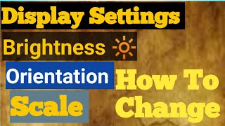 How To Change Display Orientation and Scale  Laptop Display Setting display [upl. by Lahtnero55]