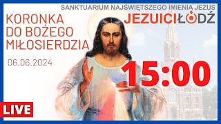 Koronka do Bożego Miłosierdzia przed Najświętszym Sakramentem 06062024  Jezuici Łódź  Na żywo [upl. by Jayson70]