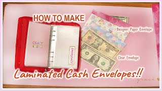 How to Make Laminated Cash Envelopes [upl. by Irakuy]