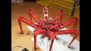 Arduino Hexapod robot kit with 32 servo control board 18 gear servos [upl. by Llennehc]