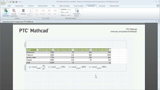 14 Mathcad Excel Component [upl. by Anauqal697]