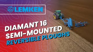 LEMKEN Diamant 16 semimounted reversible ploughs [upl. by Gertrudis]