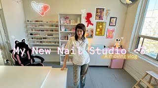 Moving into my NEW NAIL STUDIO 😍💗 [upl. by Reniar42]