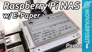 Raspberry Pi NAS with Papirus EPaper Display [upl. by Zandra248]