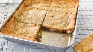 Chocolate Chip Cookie Bars  Small Batch [upl. by Ilhsa193]