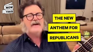 Nick Offerman Sings GOP Song in Comics for Kamala Zoom Call [upl. by Aetnahc]