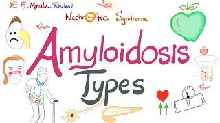 Amyloidosis Types  Pathology  Quick Review [upl. by Lodnar]