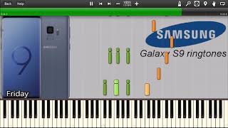 SAMSUNG GALAXY S9 RINGTONES IN SYNTHESIA [upl. by Eirellam]