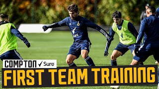 Fabio SIlva scores a beauty as Wolves prepare for Leicester  First team training [upl. by Ynaffet217]