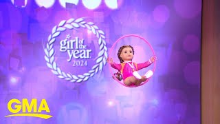 American Girl reveals 2024 Girl of the Year doll l GMA [upl. by Eceinahs]