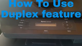 How To Use Duplex Feature In Samsung Xpress M2876ND [upl. by Leoine]