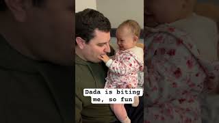 1000 ways in dada’s embrace exploring dada’s face cute baby daddaughterbond [upl. by Michaelina]