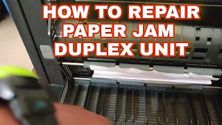 HOW TO REPAIR KONICA MINOLTA BIZHUB 215 206 226 306 250i DUPLEX UNIT PAPER JAMMING  DUPLEX UNIT [upl. by Seraphina392]