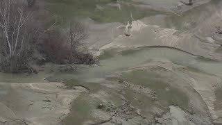 Sky5 over flooddamaged golf course in Gorham NH [upl. by Erodoeht]