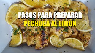 Pechuga de pollo al Limón fácil de preparar  gastronomía colombiana 😋👩‍🍳 [upl. by Thomasin250]