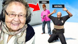 MEINE OMA spielt das ERSTE MAL GTA 5 RP 😂 [upl. by Airpal]