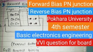 Forward Bias PN junction Reverse BiasBEE  pokhara university  4th sem BEE  Deepa Gupta [upl. by Dolloff]