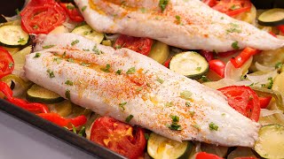 Merluza al Horno con Patatas y Verduras  Receta fácil y deliciosa [upl. by Dewain]