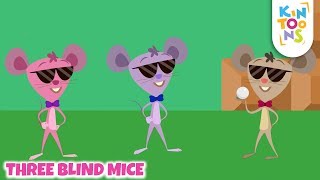 Three Blind Mice  English Rhymes For Babies  Nursery Rhymes amp Baby Song  KinToons [upl. by Surtemed]