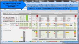 Excel Jahreskalender vollversion gratis von AmigOOhrTime [upl. by Kalila]