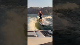 Wake surfing on Saguaro Lake AZ  Still a Beginner Getting Better [upl. by Elyse]