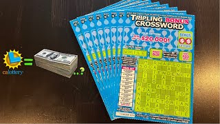 20K PRIZE TICKETS  TRIPLING BONUS CROSSWORDS SCRATCHERS [upl. by Devlin335]