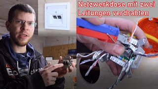 Netzwerkdose verdrahten Belegung beider Ports [upl. by Aramaj]