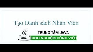 Java Cơ Bản  Thực hành quan hệ OOP danh sách nhân viên [upl. by Airelav]