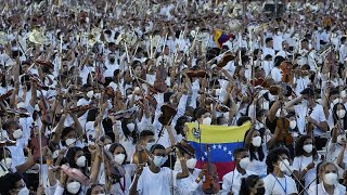 Venezuela wins Guinness record for worlds largest orchestra with 12000 musicians [upl. by Thay]