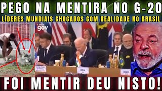 URGENTE LÍDERES NO G20 PEGAM LULA NA MENTIRA DA FOME E BRASILEIROS SÃO FLAGRADOS CAÇANDO POMBO NO RJ [upl. by Donia]