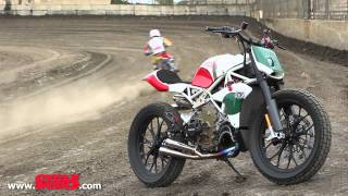 Riding Roland Sands Designs Desmosedici Street Tracker [upl. by Eldwen]