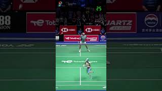 AI Robot playing Longest rally of 47 shots in Badminton shorts [upl. by Nwaf502]