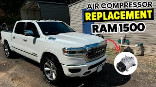 HOW TO REPLACE A AIR COMPRESSOR ON A 2019 RAM 1500 [upl. by Aliehs]