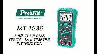 ProsKit MT1236 356 TrueRMS Digital Multimeter KNOW HOW [upl. by Livingston]