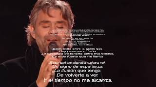 KaraopacAndrea Bocelli  Lappuntamento en Español quotNuestro encuentroquot [upl. by Egiap]