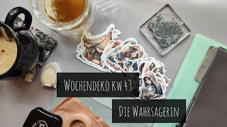 die Wahrsagerin  Wochendeko KW 43 im Filofax  dekoriat [upl. by Azral481]