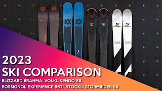 2023 Blizzard Brahma Volkl Kendo Rossignol Experience 86Ti Stockli Stormrider 88 [upl. by Goodspeed100]