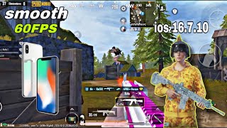 iPhone X 😍 PUBG Test in 2024 With iOS 16710 😱 iPhone X Pubg test🥶 [upl. by Kenwood]