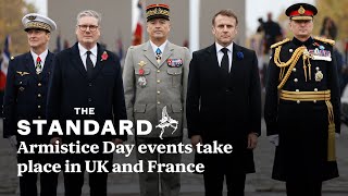 Armistice Day events take place in UK and France [upl. by Gardner]