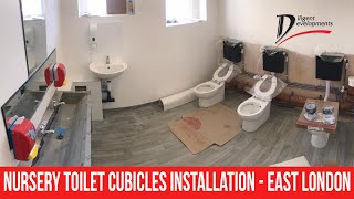 Nursery Toilet Cubicles Installation  East London [upl. by Moretta318]