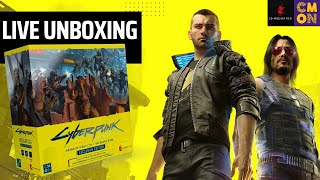 Unboxing CMON Cyberpunk 2077 Board Game  Twitch Live Stream [upl. by Salomie]