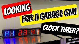 GARAGE GYM CLOCK INTERVAL TIMER REVIEW [upl. by Yc887]