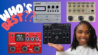 the BEST vocal processor  Roland VT4 vs Boss VE8 vs Boss VE22 vs Boss VE500 [upl. by Ysus]