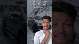 Accident in hill automobile manalilive snow snowcrash snowfall manalihighway travel [upl. by Ettezzil]