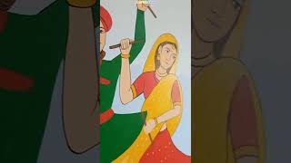 Traditional wall painting shlokashu wallpainting wallart [upl. by Aehsrop]