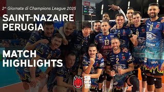 Highlights  SAINT NAZAIRE VB Atlantique vs Sir Sicoma Monini PERUGIA [upl. by Airamahs]